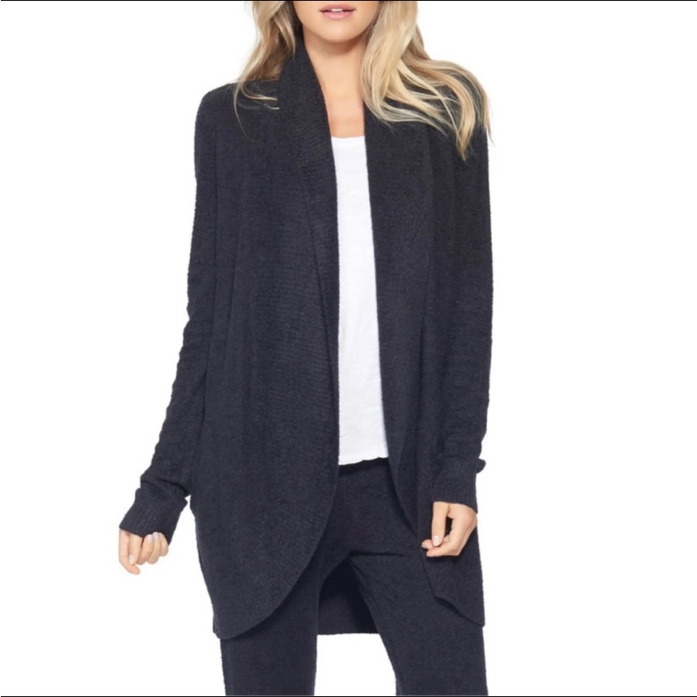 Barefoot Dreams Circle Cardigan Navy Blue Medium